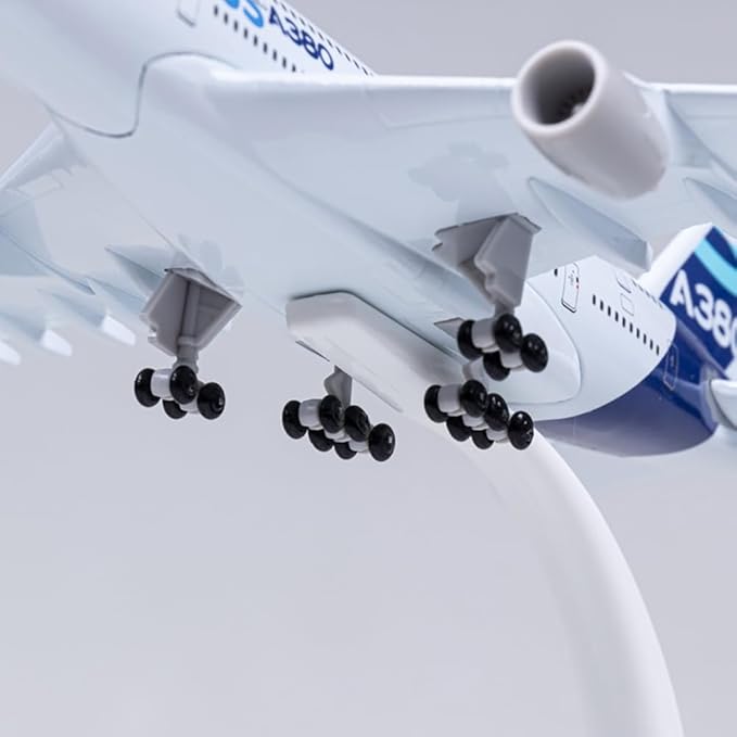 A380 Diecast Airplane Model - 1/400 Scale Metal Prototype Plane for Gift Collectible