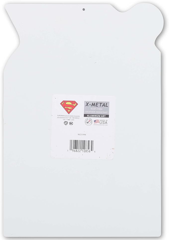 DC Comics Superman Action Comics Cover Metal Sign - Vintage Superman Wall Art for Man Cave or Movie Room