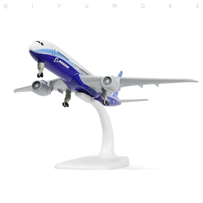 787 Prototype 1/300 Airplane Model for Boeing 787 Die-cast Metal Airplane Model Plane with Stand (7.5-inch) Gifts for Aviation Enthusiasts, Desktop Display Decorations