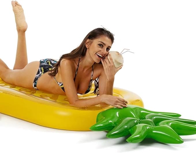 Inflatable Pool Floats for Kids and Adults, Large Water Inflatable Pineapple Pool Float for Swimming Pool