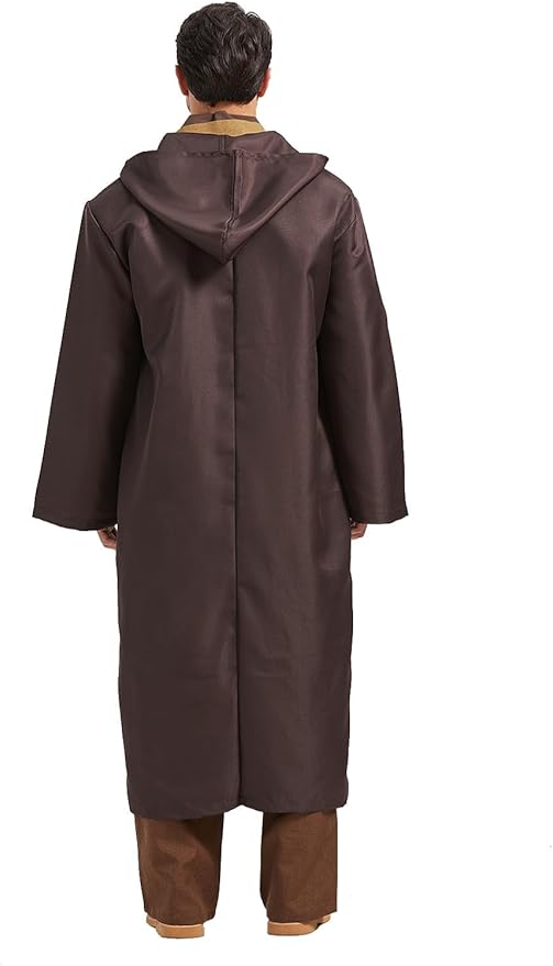 Knight Costume Adult Men's Tunic Hooded Robe Outfits Halloween Cosplay Uniform