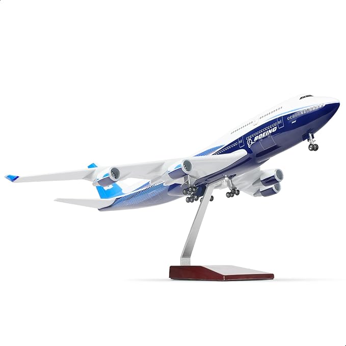 747 Dreamliner 1/160 Large Scale Airplane Model -17 inches (Long) 747 Die-cast Airplane Model for Adult -Model Plane 747-400 with Stand for Aviation Enthusiasts Gifts or Display Decorations
