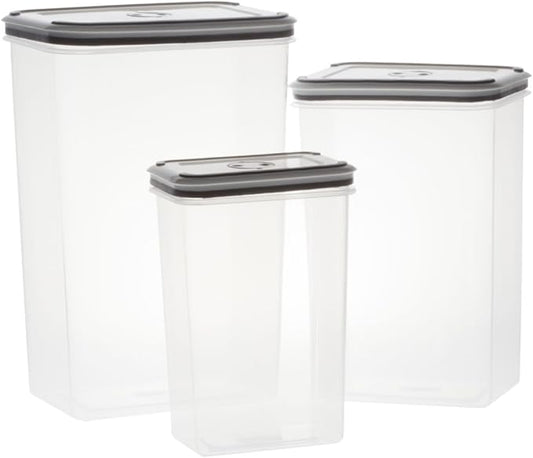 Miles Kimball Tall Food Storage Set, One Size Fits All, Clear