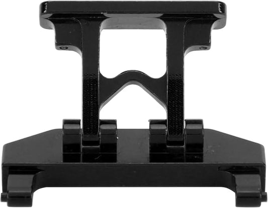 Rear Body Mount Support, Car Shell Connect Bracket Aluminium Alloy Rear Body Mount Light for Axial SCX24 90081 1/24 RC Car for Kids (Black)