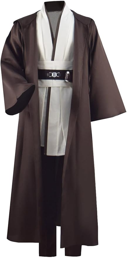 Adult Tunic Costume for Jedi Outfit Skywalker Halloween Cosplay Costume Hooded Robe Cloak Full Set Uniform