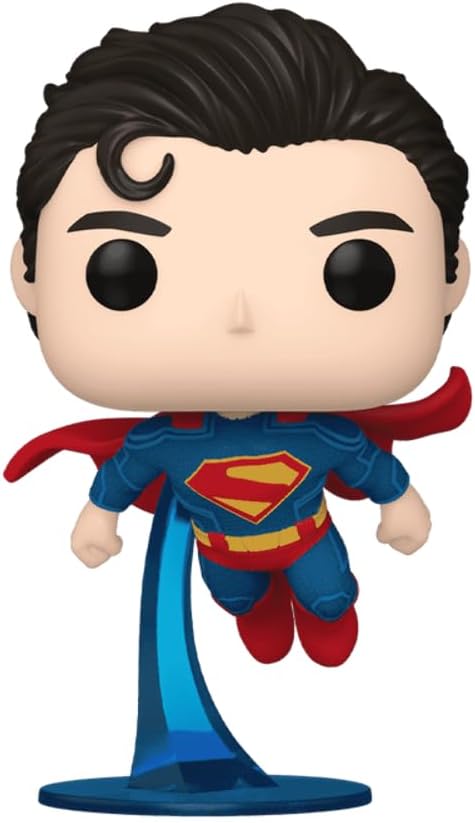 David Corenswet Superman #562 2025 Facsimile Signed Reprint Laser Autographed Funko POP! Heroes Justice League Figurine with Protector Case
