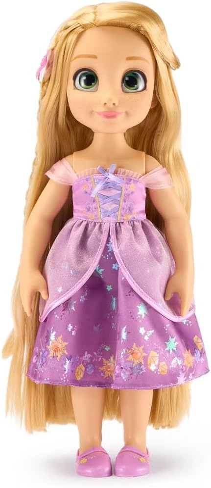 Disney Store Official Rapunzel Once Upon a Story Doll - 16 Inch Disney Princess Toys Featuring Reflective Eyes with 3D Pupil and Iris, Detailed Costume, Hair Comb & Shoes - Comes in Display Box