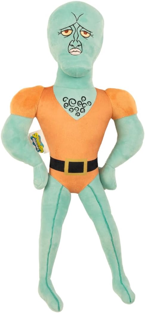 Collectibles Spongebob Squarepants Handsome Squidward Bedding Super Soft Cozy Decorative Cuddle Pillow, (Officially Licensed Product) By Franco