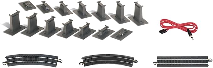 Bachmann Trains Snap-Fit E-Z TRACK E-Z TRACK OVER-UNDER FIGURE 8 TRACK PACK - STEEL ALLOY Rail With Black Roadbed - HO Scale