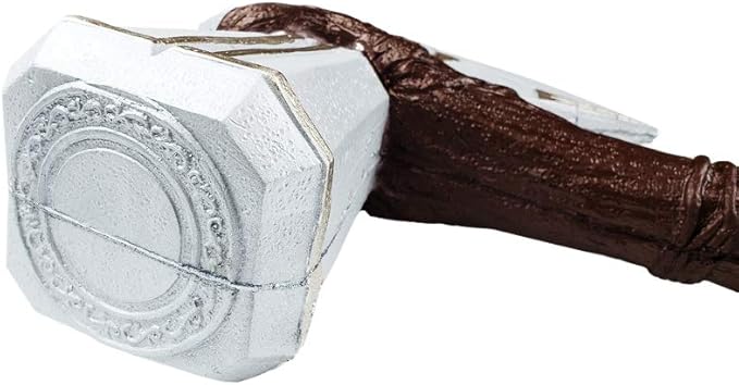 Otakumod - Mythical Hammer and Axe Prop Replica - Foam Hammer and Axe Set for Cosplay, Halloween, Parties, and Gifts