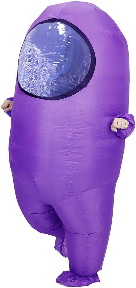 Impostor Inflatable Costume for Adult Funny Halloween Spacesuit Costume Astronaut Figures for Adult Game Fans