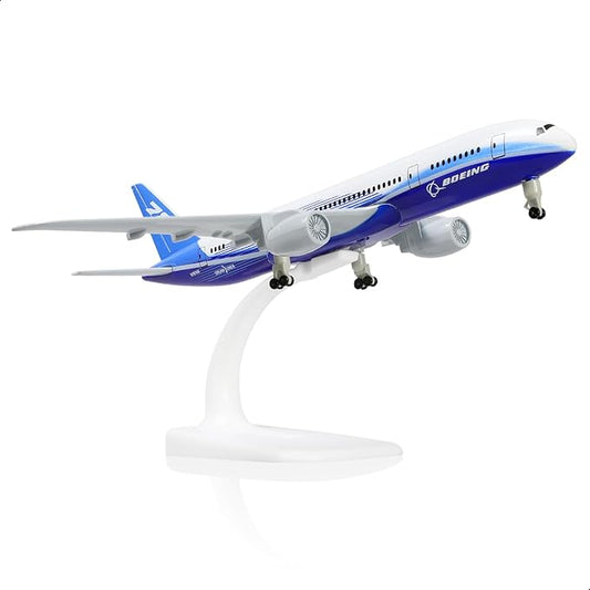 787 Prototype 1/300 Airplane Model for Boeing 787 Die-cast Metal Airplane Model Plane with Stand (7.5-inch) Gifts for Aviation Enthusiasts, Desktop Display Decorations