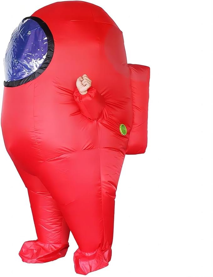 Impostor Inflatable Costume for Adult Funny Halloween Spacesuit Costume Astronaut Figures for Adult Game Fans
