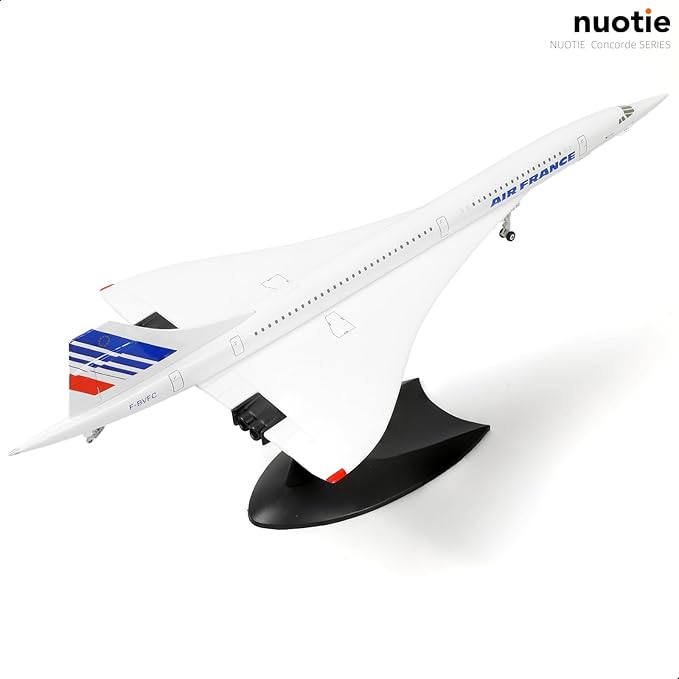 1/200 Concorde Airplane Model Diecast Metal Aircraft Model Kit Simulation Display Aircraft Model Two Versions Available for Display Collections or Gift (1/200 France Airways)