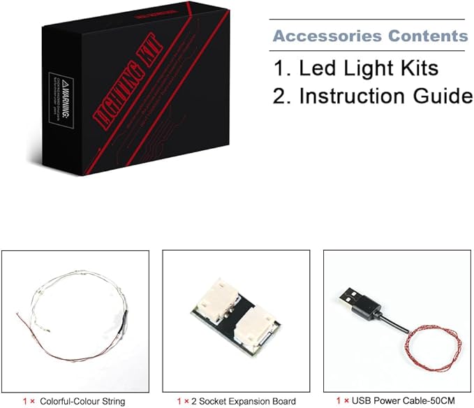 BrickBling LED Light Compatible with Lego Wintertime Polar Bears 40571 Building Kit,Christmas Décor Lights Compatible with Lego 40571, Creative Lighting Kit-Not Included The Model