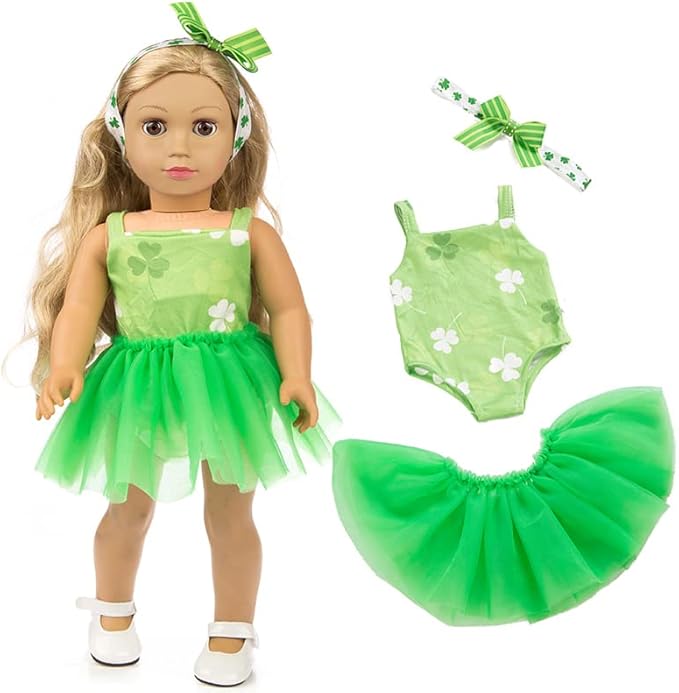 7 Sets 18 inch Doll Clothes Gifts and Accessories, Mickey,Unicorn Doll Clothes Fit American18 inch Doll (NO Doll)