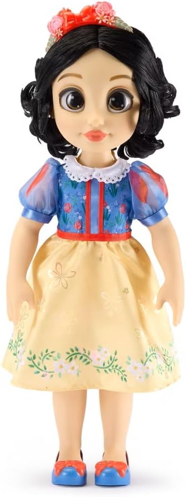 Disney Store Official Snow White Once Upon a Story Doll - 16 Inch Disney Princess Toys Featuring Reflective Eyes with 3D Pupil and Iris, Detailed Costume, Hair Comb & Shoes - Comes in Display Box
