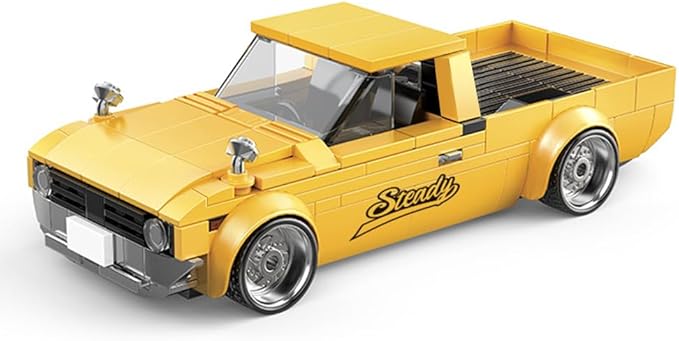 PB8842 1:32 Freedom Cruiser Pickup Truck Buliding Blocks Set, 324 Pieces Car Scale Model Toy with Display Container, Clamping Blocks STEM Gift for Adults