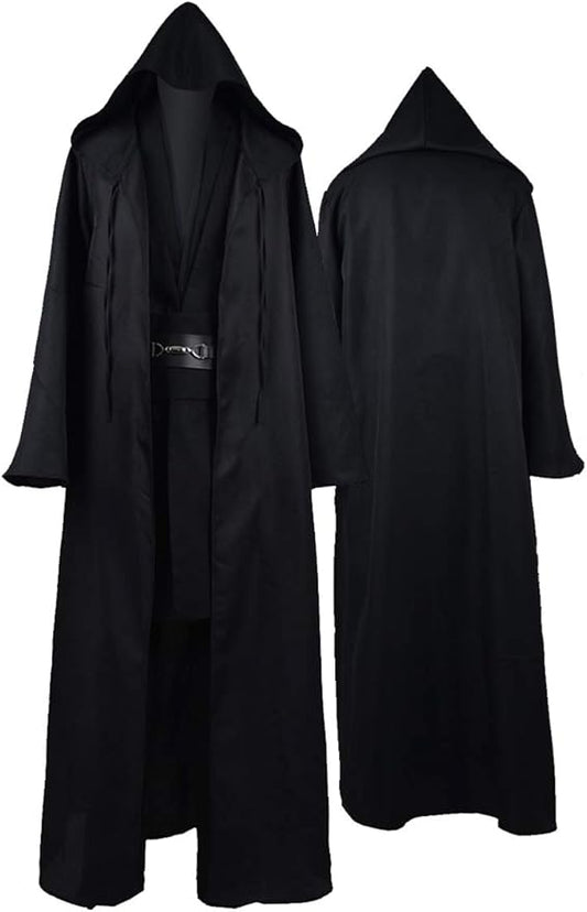 Rongxu Mens Tunic Robe Cosplay Costume Adult Tunic Hooded Robe Outfit Full Set Halloween Costume US Size