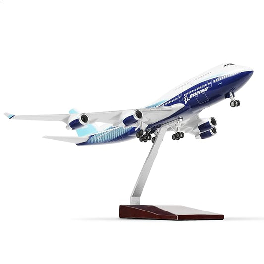 1/200 747 Dreamliner Model Plane for Boeing 747 Model Airplane with Stand (14 in-L) Resin Airplane for Adult Aviation Creative Gifts, Tabletop Collection Display