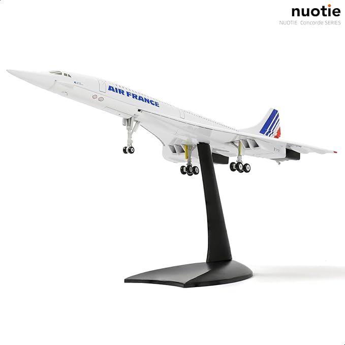 1/200 Concorde Airplane Model Diecast Metal Aircraft Model Kit Simulation Display Aircraft Model Two Versions Available for Display Collections or Gift (1/200 France Airways)