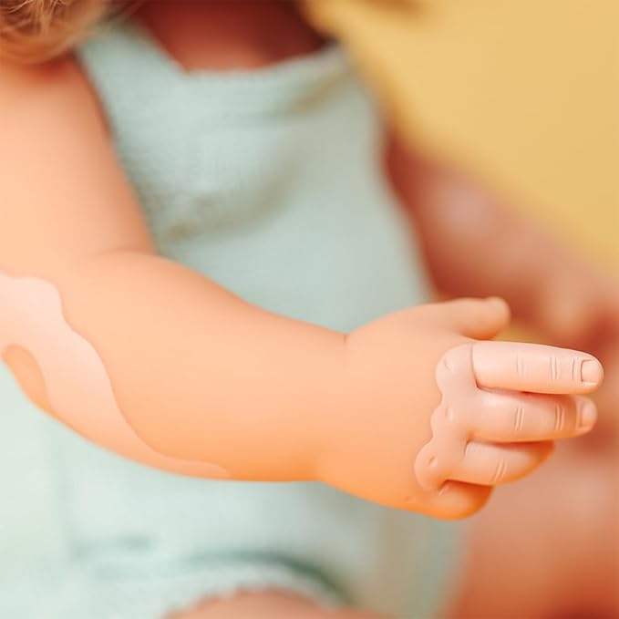 Miniland Doll 15'' Caucasian Girl with Vitiligo (Polybag) - Made in Spain, Anatomically Correct, Inclusion, Quality Toy