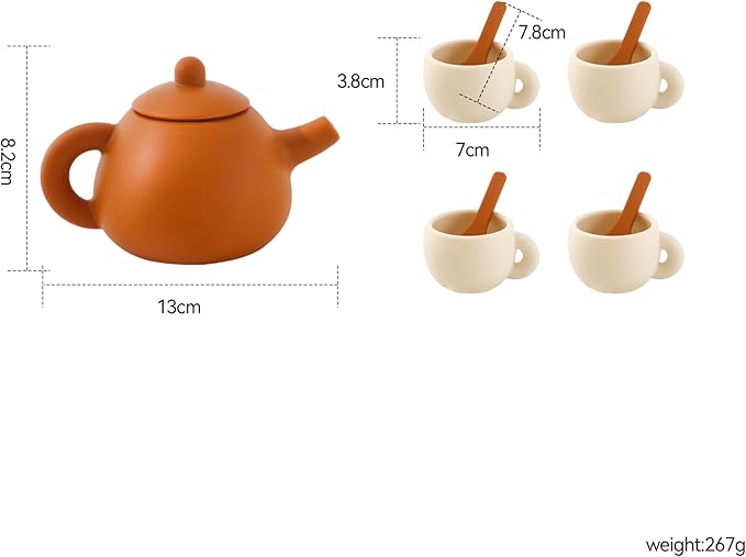 Tea Party Set for Toddlers 2 3, BPA Free Dishwasher-Safe Tea Set, Toddler Tea Set Kitchen Accessories Pretend Play for 3+ Year Boys Girls Birthday Gifts