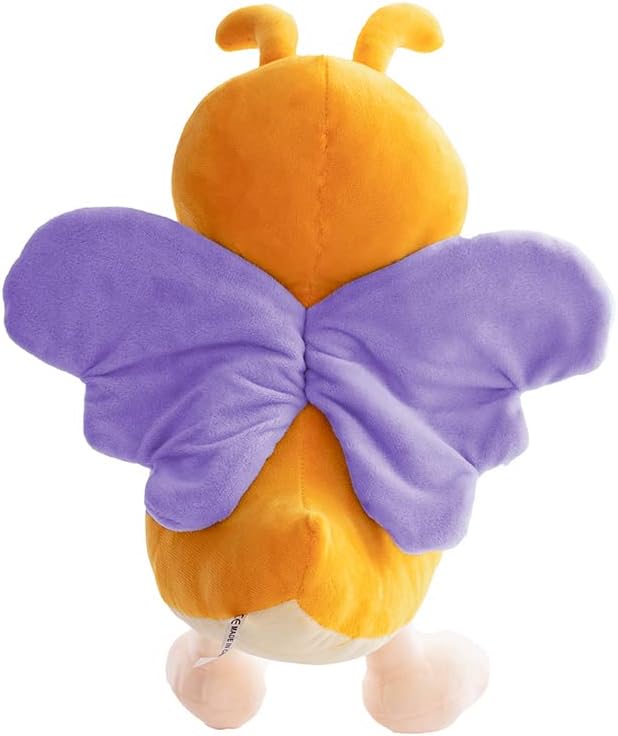 13 Inch Cuddly Purple Butterfly Stuffed Animals Super Soft Butterflies With Purple Wings Plush toys Stuffed Butter Fly Plushies Animal With Purple Wings Insect Plush Doll Animal Toy for Kids & Lovers