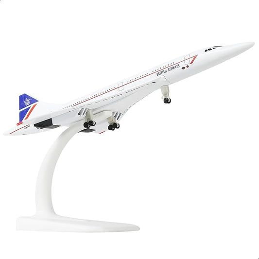 1/300 Scale Concorde for Singapore Diecast Metal Airplane Model Kit with Stand Concorde Model Plane for Creative Desktop Decorations or Aircraft Gifts(7.9-Inch L)