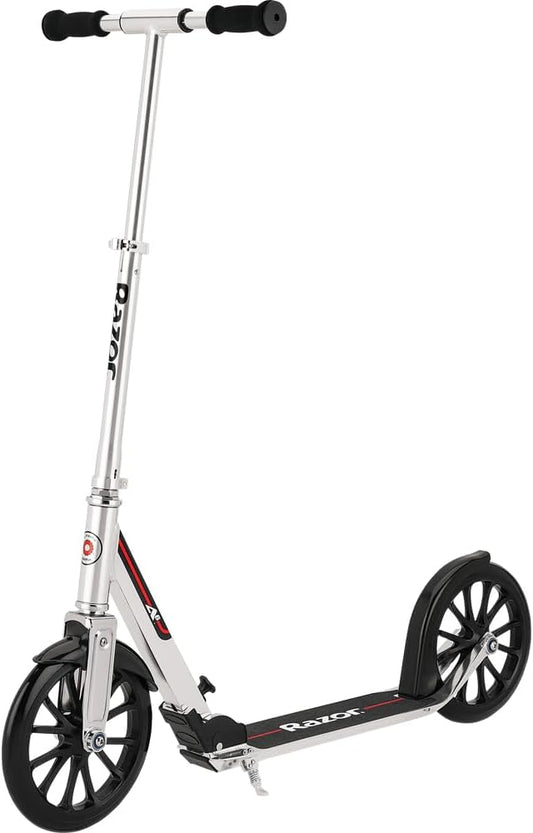 Razor A6 Kick Scooter for Kids Ages 8+ - Extra-Tall Handlebars & Longer Deck, 10" Urethane Wheels, Anti-Rattle Technology, for Riders Up to 220 lbs
