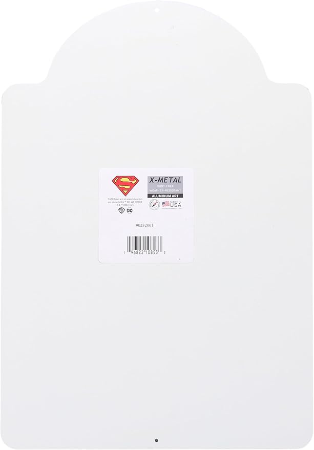 DC Comics Superman Parking Only Metal Sign - Fun Superman Wall Decor for Man Cave or Bedroom