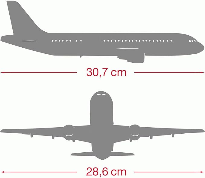 Herpa Snap-Fit Model Airplane Boeing 777-9, N779XW Passenger Aircraft Model with Stand, Miniature in Scale 1:250, Collector's Item, Plastic