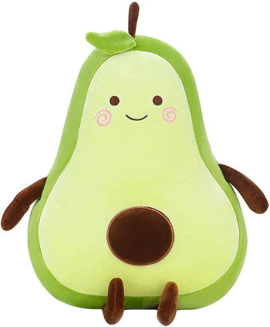 MMTTAO Stuffed Animal Avocado 15 Inch Plush Toys Squishy Snuggle Soft Kawaii Food Shaped Plushies Fruit Series Cute Dolls Collection Hugging Pillow Cushion Gifts for Kids Children Boys Girls, 15Inches