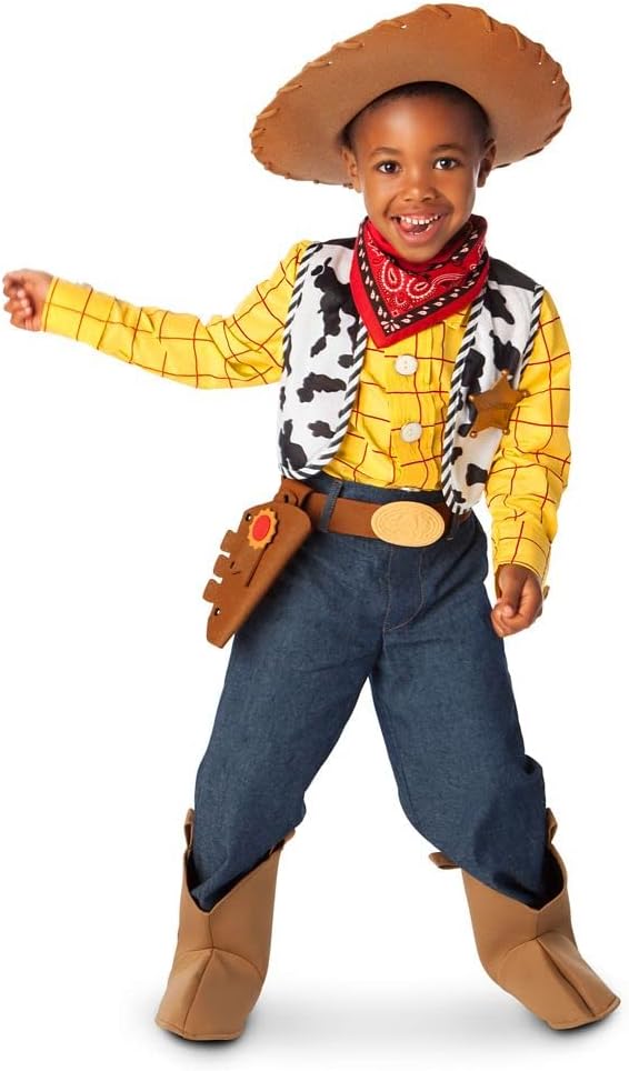 Disney Store Boy's Dress Up Costumes for Play (Woody from Toy Story) - Premium Costumes for Kids, Cosplay for Children - Size 5/6