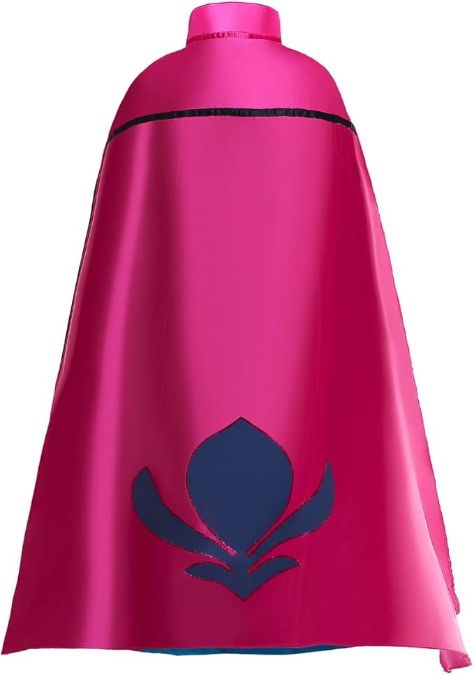 Coronation Costume Long Cape for Girls with Accessories Tiara crown and Gloves