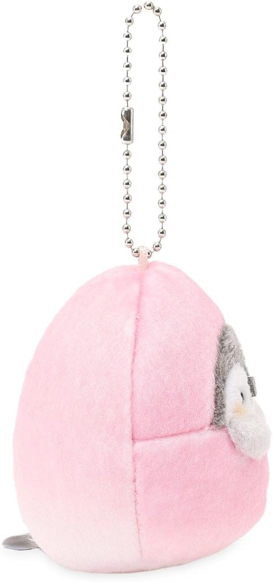 Mini Plush – 3" Penguin Collectible with Peach Costume – Officially Licensed Soft Bag Charm