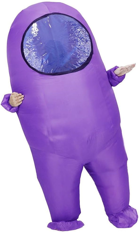 Impostor Inflatable Costume for Adult Funny Halloween Spacesuit Costume Astronaut Figures for Adult Game Fans