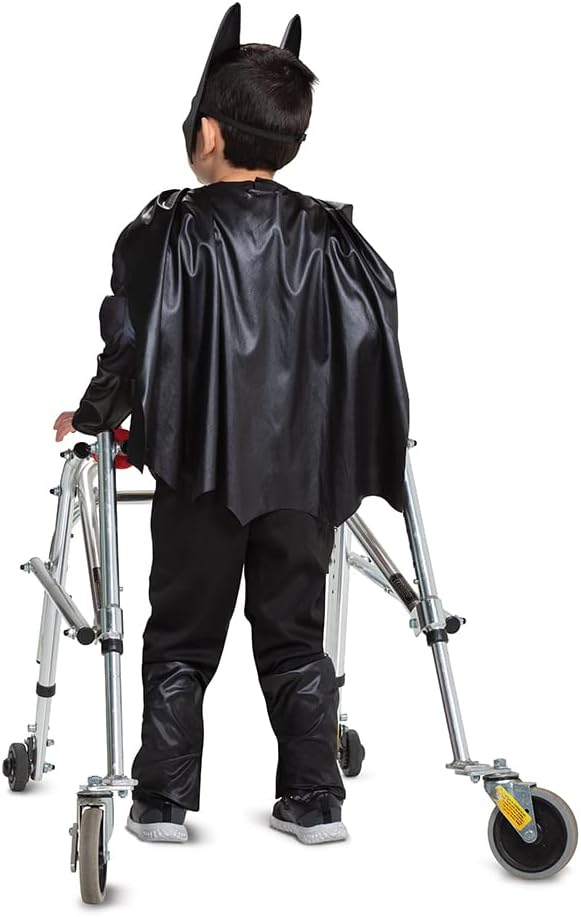 Batman Costume for Kids, Official Adaptive Batman Dress Up Outfit with Accessibility Features