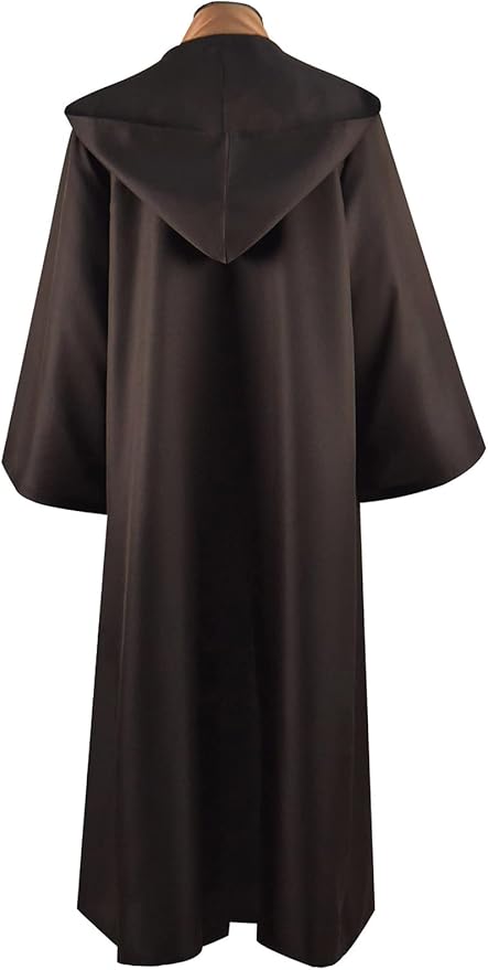 Rongxu Mens Tunic Robe Cosplay Costume Adult Tunic Hooded Robe Outfit Full Set Halloween Costume US Size