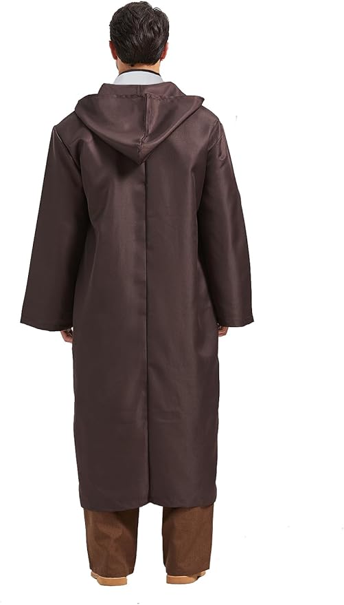 Knight Costume Adult Men's Tunic Hooded Robe Outfits Halloween Cosplay Uniform