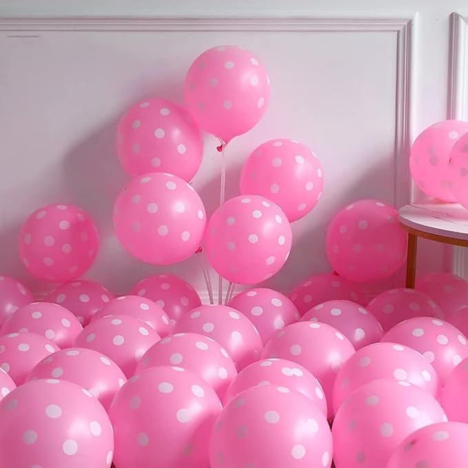 120 PCS Minnie Balloon Arch, Pink Mouse Birthday Decorations, Cute Pink Bow Balloon Arch, Oh Twodles Birthday Party Supplies, Minnie Balloons for Baby Shower Decorations