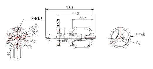 50mm EDF 4900KV 3S Maximum thrust770g,Brushless Motor, Applicable to RC Jet Aircraft