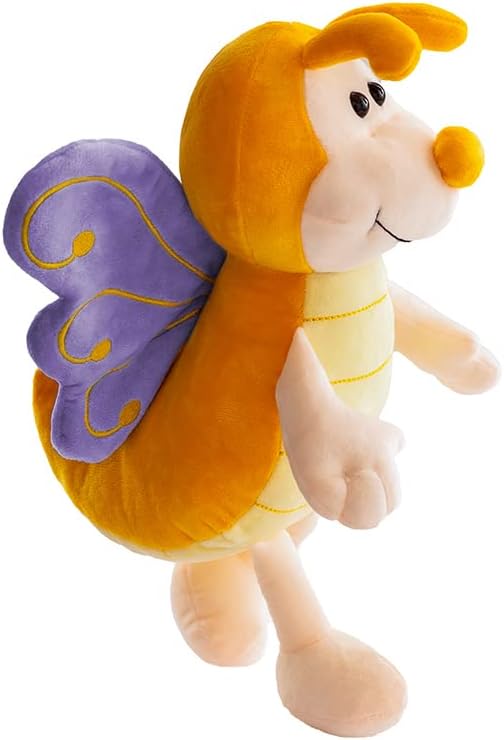 13 Inch Cuddly Purple Butterfly Stuffed Animals Super Soft Butterflies With Purple Wings Plush toys Stuffed Butter Fly Plushies Animal With Purple Wings Insect Plush Doll Animal Toy for Kids & Lovers