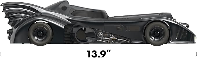 Super7 Super Cyborg Batman Batmobile 1989 (Full Color) - 13" Batman Action Figure Vehicle Classic Movie Collectibles and Retro Toys