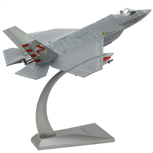 F-35C Lightning 1/72 Metal Fighter Model Kits with Stand VX-23 3 Versions ABC Diecast Alloy Jet Replica Pre-Build Military Aircraft Collection for Display or Gift (USN VX-23 73)