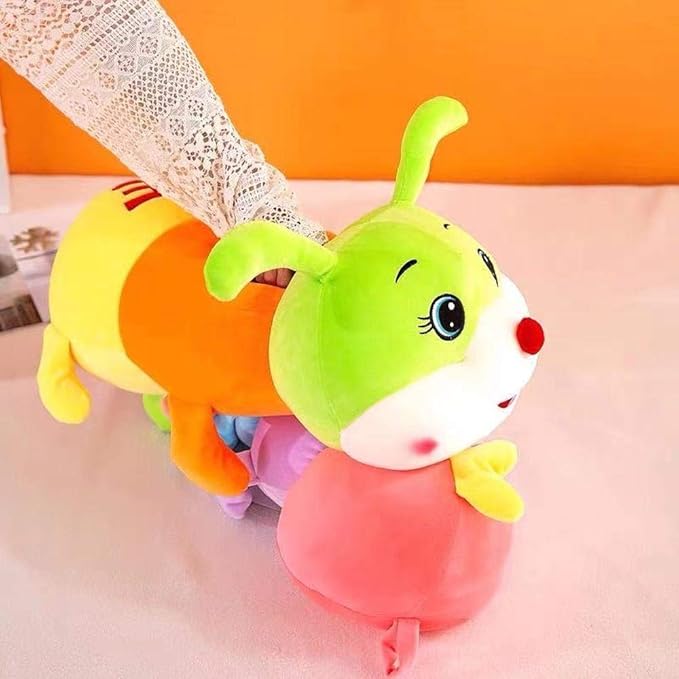 Multicolor Caterpillar Stuffed Animal Big Hugging Pillow Cute Plush Soft Pillow Doll,Giant Plush Toy,Gifts for Girl Boy Babies Birthday (59inch/150cm)