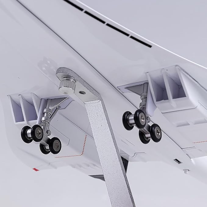 Model Plane Concorde Model Resin Supersonic Jet Airplane Model 1/125 Scale Metal Concorde Air France F-BVFB Plane Model for Gift Collectible