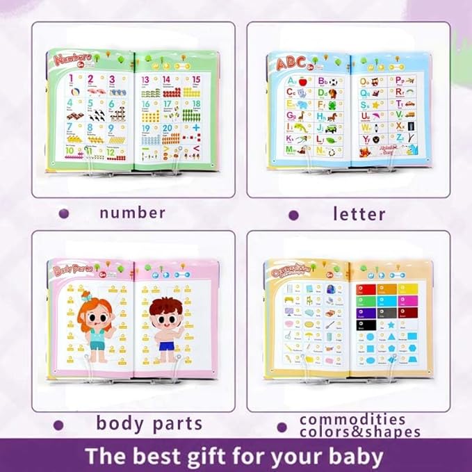 2025 Fun English Sound Book for Kids 3+ | 470+ Words & Exciting Themes | Interactive Talking Toy with Phonics, Spelling Games & Story Mode(Animal World)