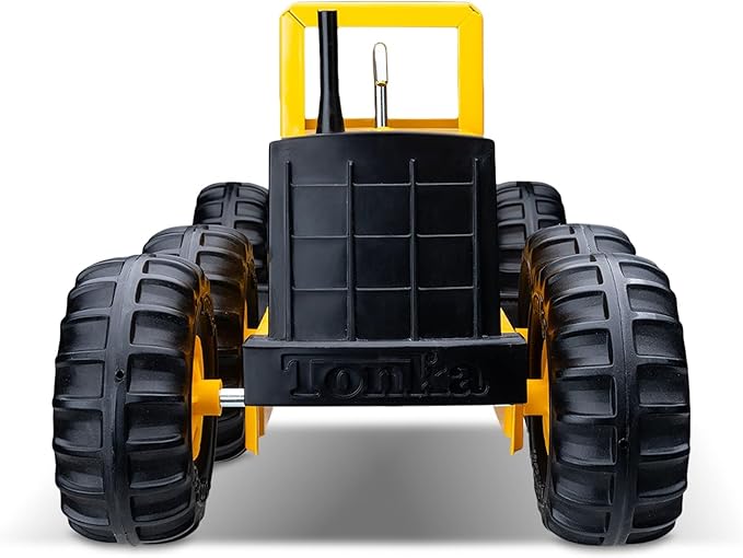 Tonka Steel Classics Road Grader - Made with Steel & Sturdy Plastic, Yellow Toy Construction Truck, Boys and Girls, Kids, Toddlers, Ages 3+