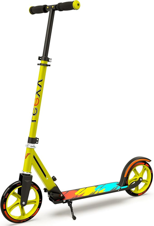 Scooter for Kids 6-12 & Adults,Kid Scooter for Age 6-12,Big Wheels,Adjustable Height, Foldable, Aluminium Frame,Holds Up to 220 LBS